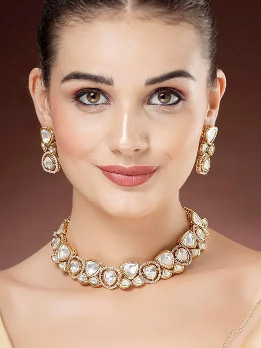 [A11] Polki Kundan Jewellery Set for Women