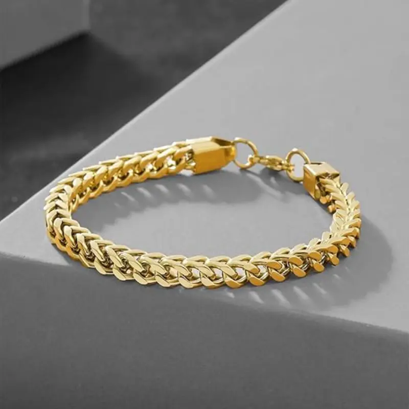 [A1] 18k Gold Plated  Chimes Bracelets for Men & Boys | Fashion Bracelet .